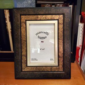 FG Galassi & Marcelli Frames One 4"x6" Metallic Brown Tri Step Modern Frame, NIB
